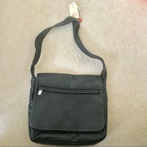 Italian leather black bag